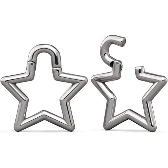 Stainless Steel 4g Ear Weights 0.4in Lightweight Earring Tunnels Silver
